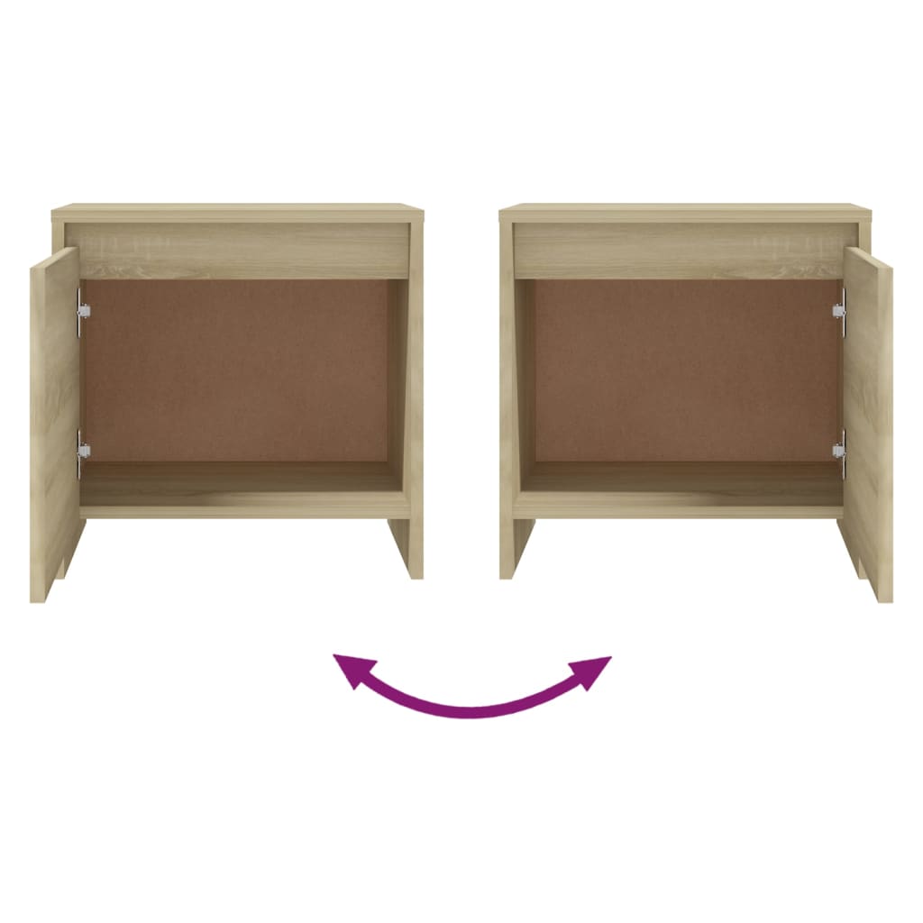 Nachttisch Sonoma-Eiche 45x34x44,5 cm Holzwerkstoff